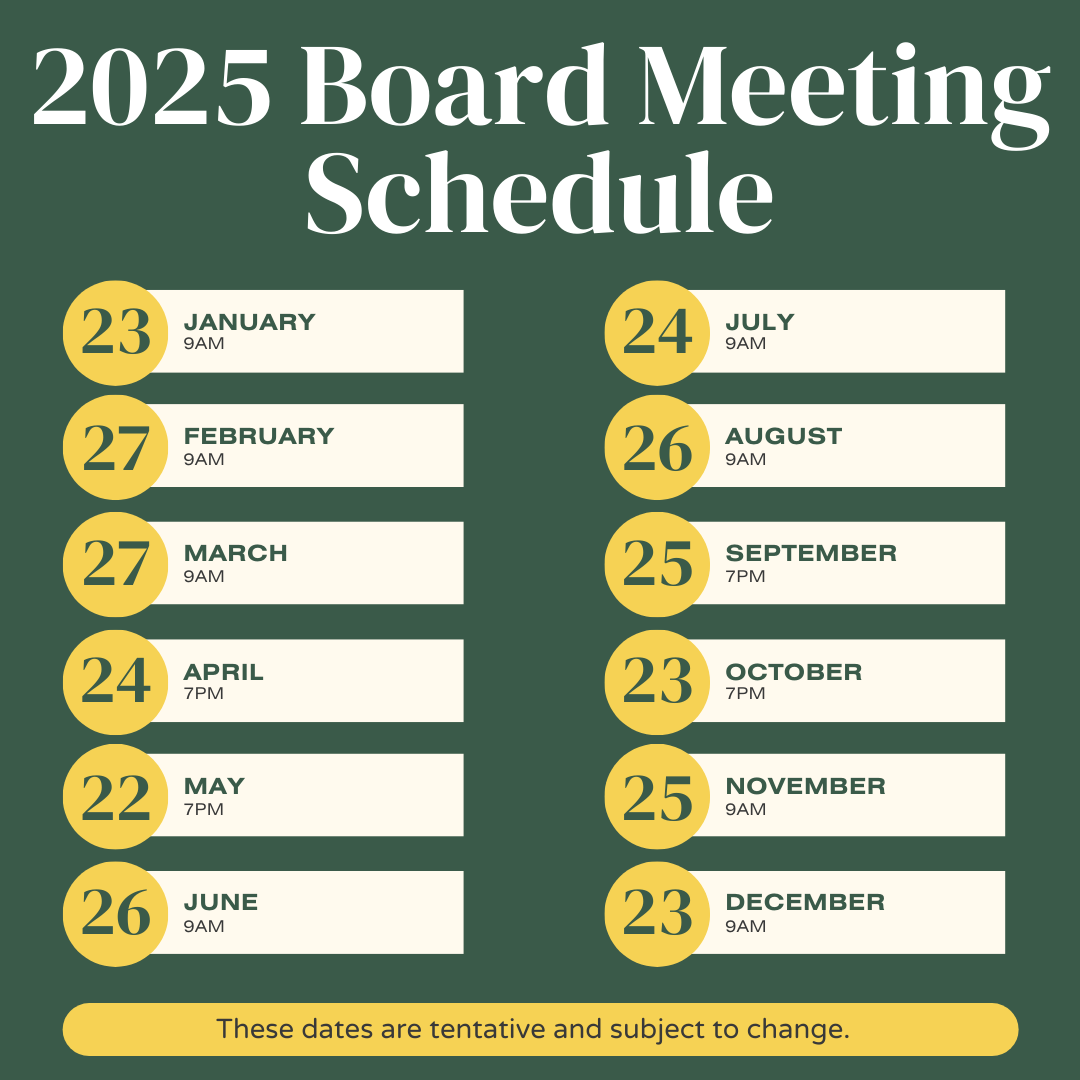 2025 board meetings